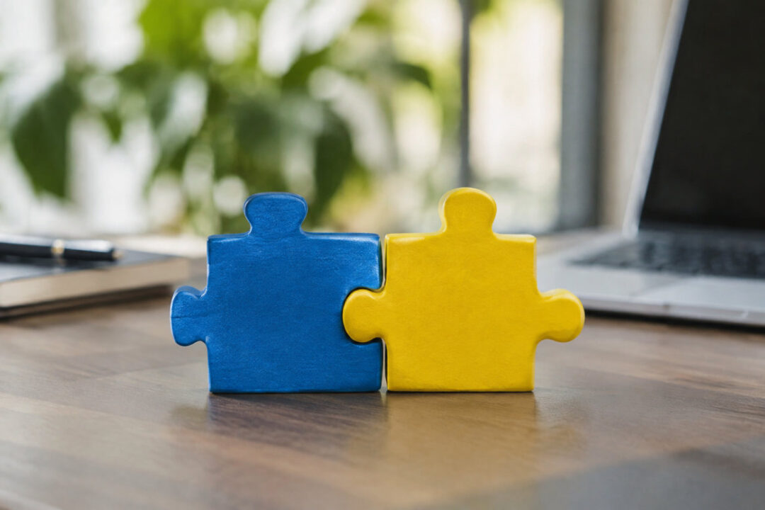 Infografica sulla differenza co-marketing co-branding con due marchi partner a confronto